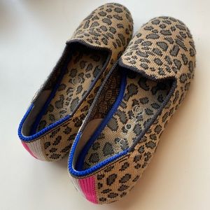 Rothys kid size 11 cheetah loafers